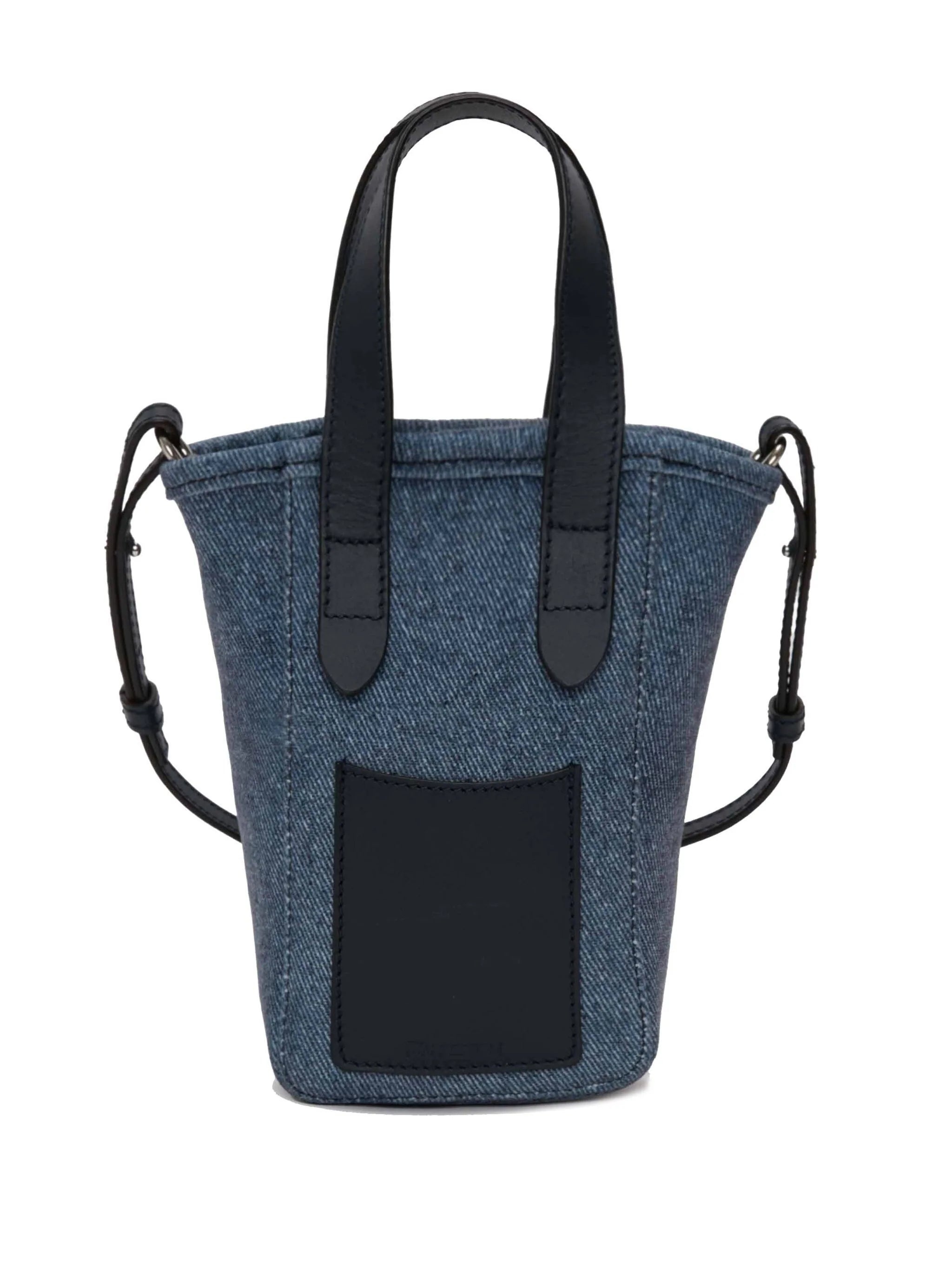 MINI BELT DENIM TOTE BAG - 3