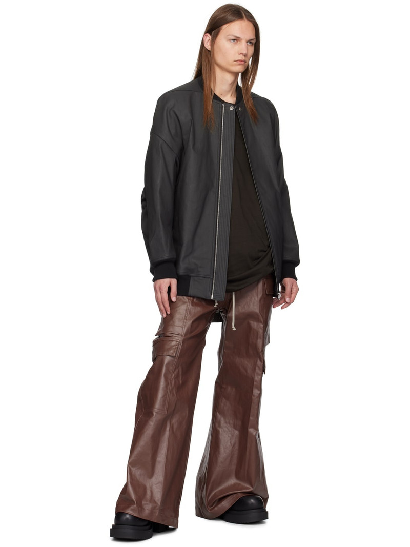 Rick Owens Black Porterville Jumbo Peter Flight Jacket outlook