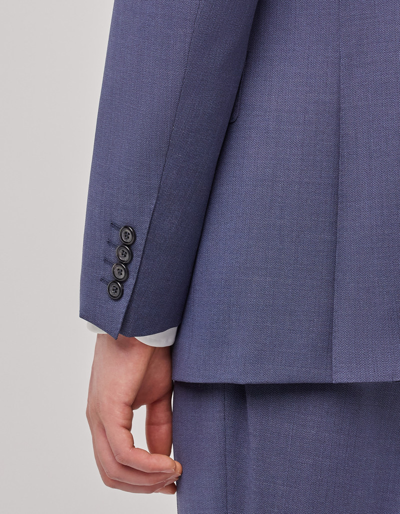 BLUE IMPECCABILE PURE WOOL REGULAR-FIT SUIT WITH MICROSTRUCTURE 5