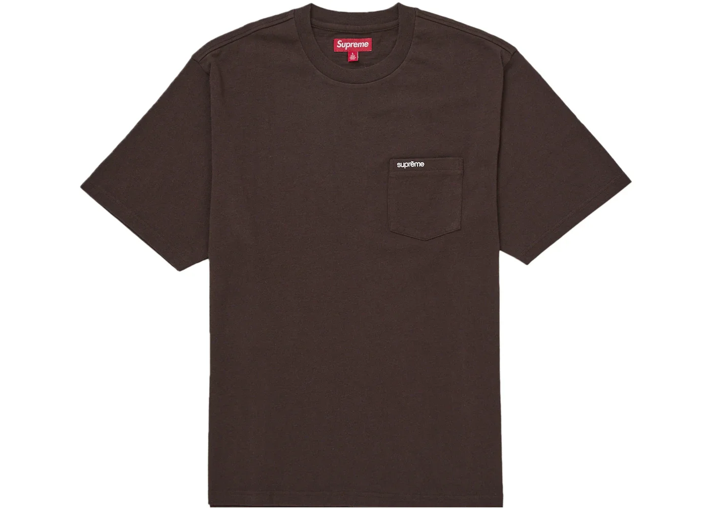 Supreme S/S Pocket Tee (FW25) Dark Brown - 1