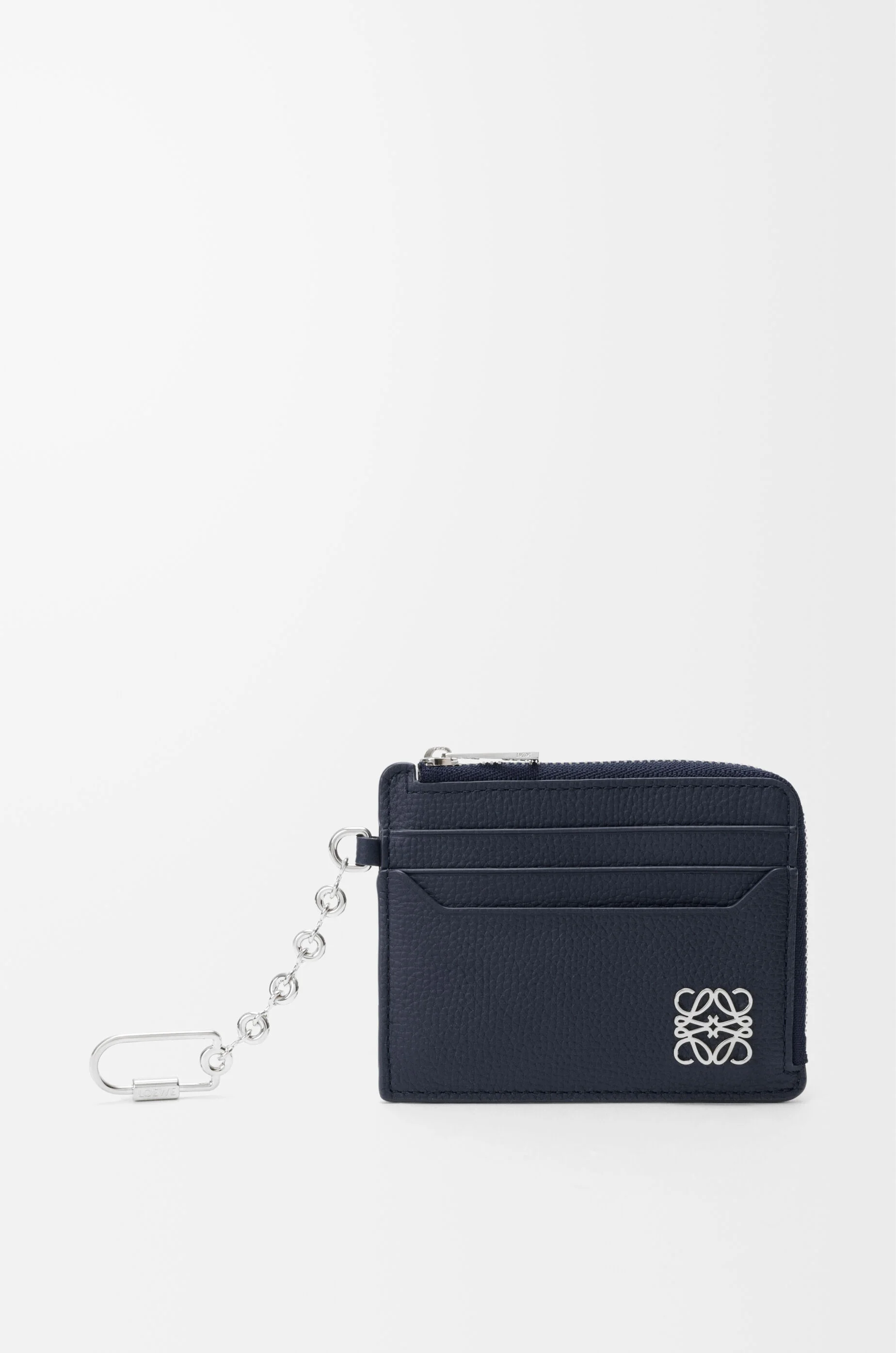 Anagram square coin cardholder in pebble grained calfskin - 1