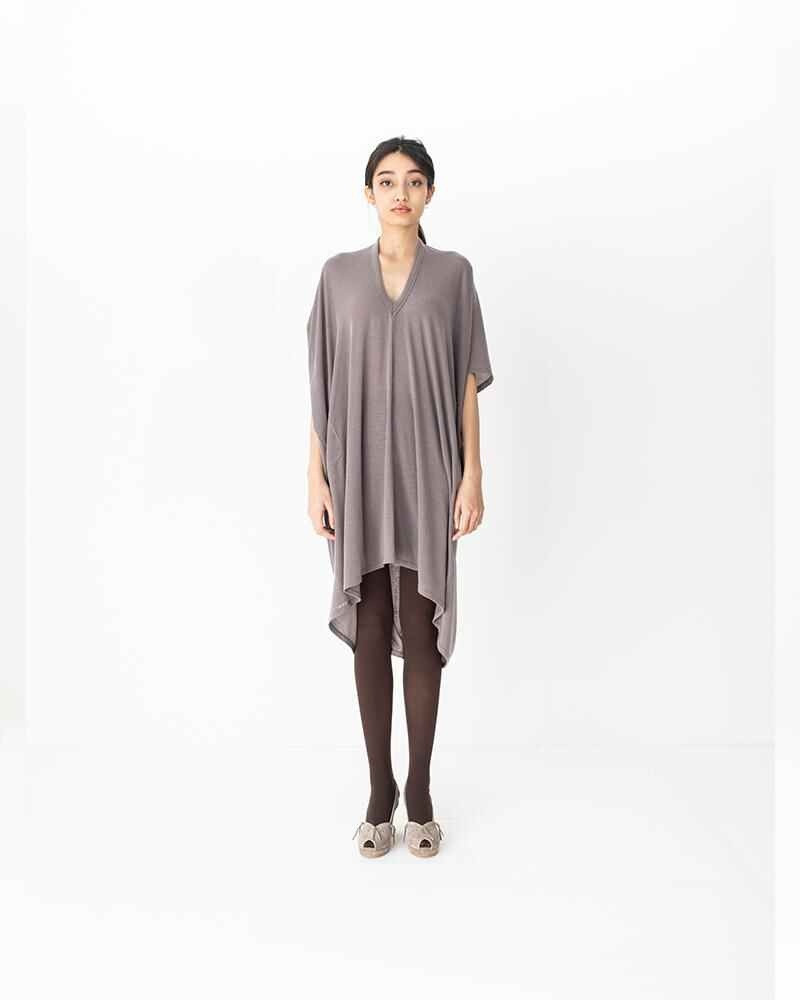 visvim RUANA DRESS GREY outlook