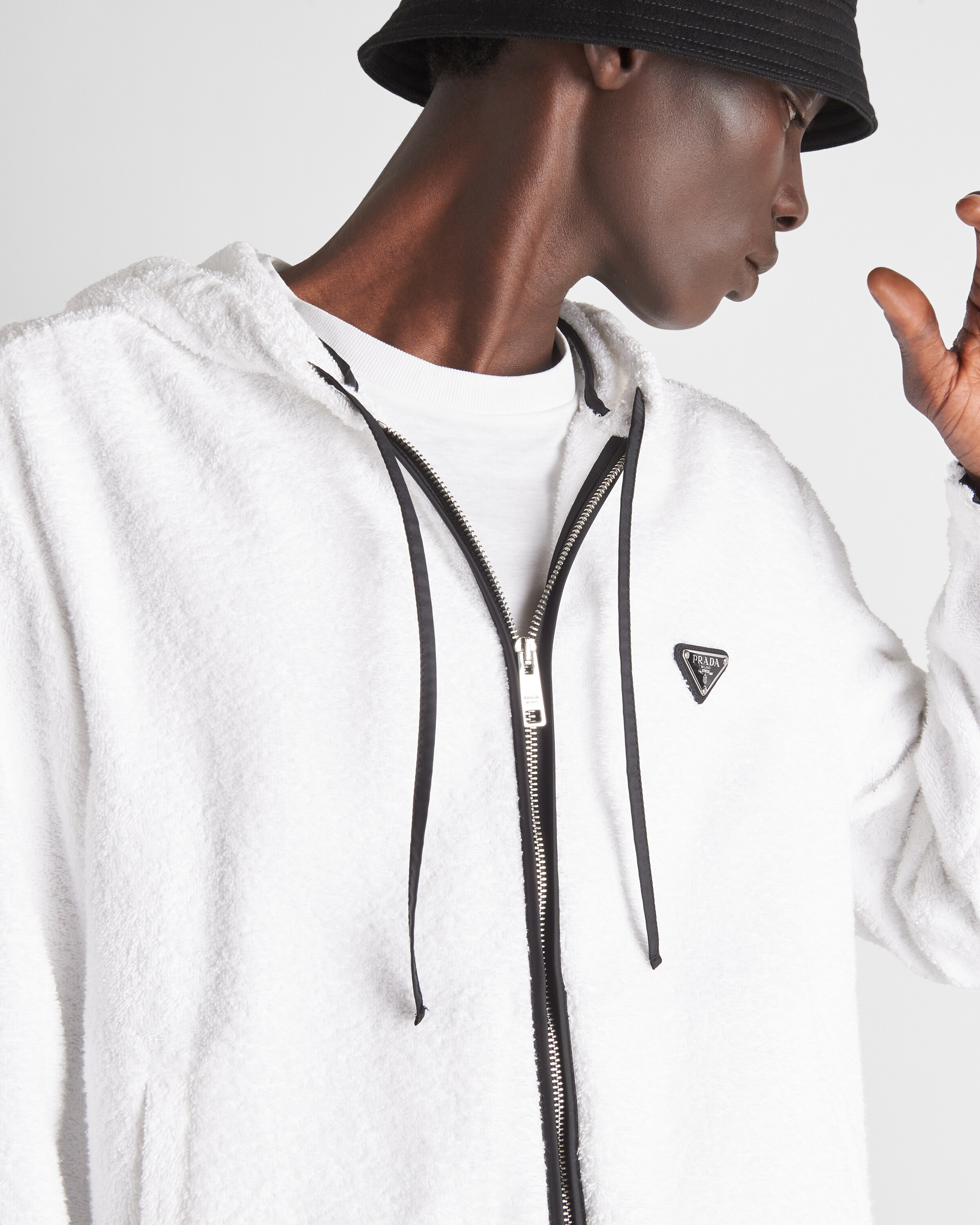 Terrycloth hoodie jacket - 3