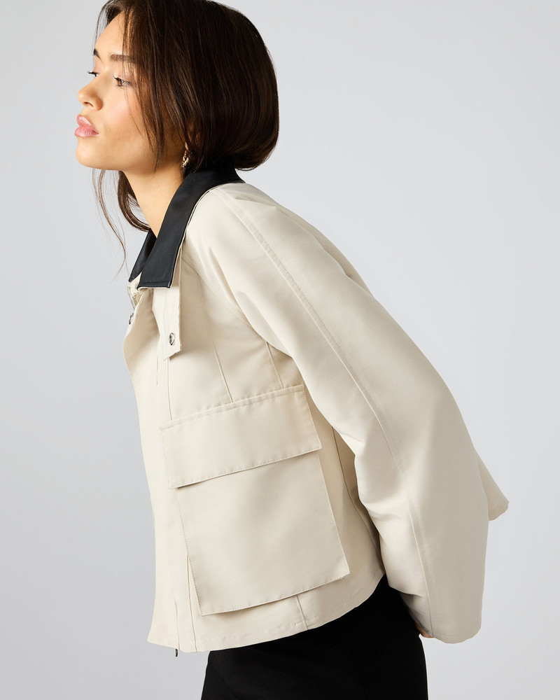 JUSTINA BARN JACKET OATMEAL 4