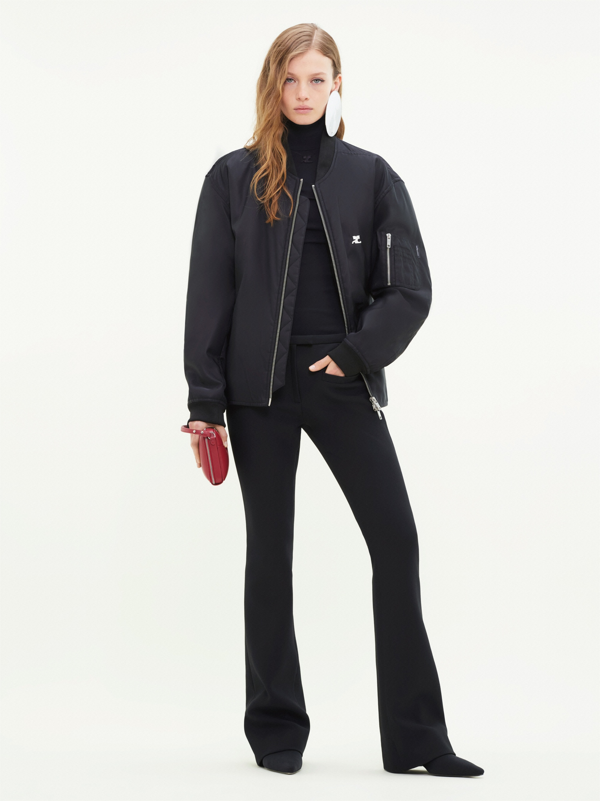 EMBROIDERED NYLON BOMBER JACKET - 2