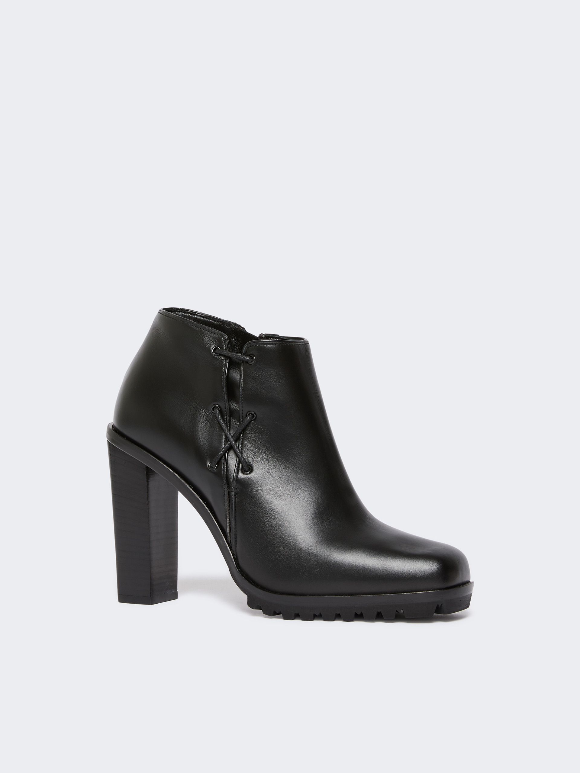 BRAIDY Smooth leather booties - 2