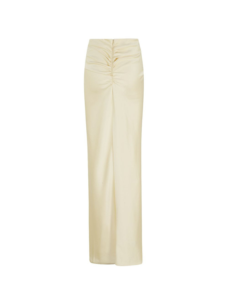 THE ANDAMANE Iris ruched-detail maxi skirt outlook