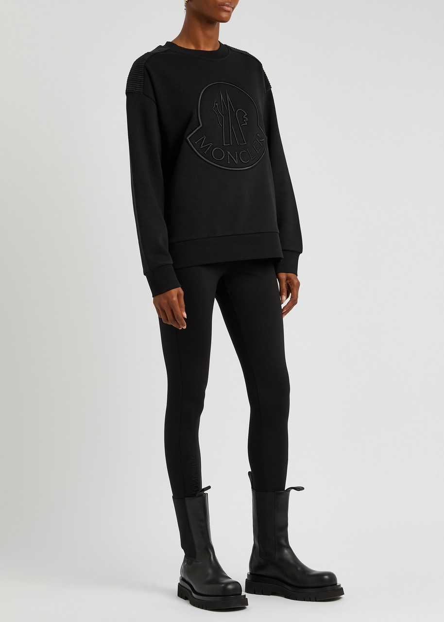 Logo-embroidered cotton-blend sweatshirt - 4