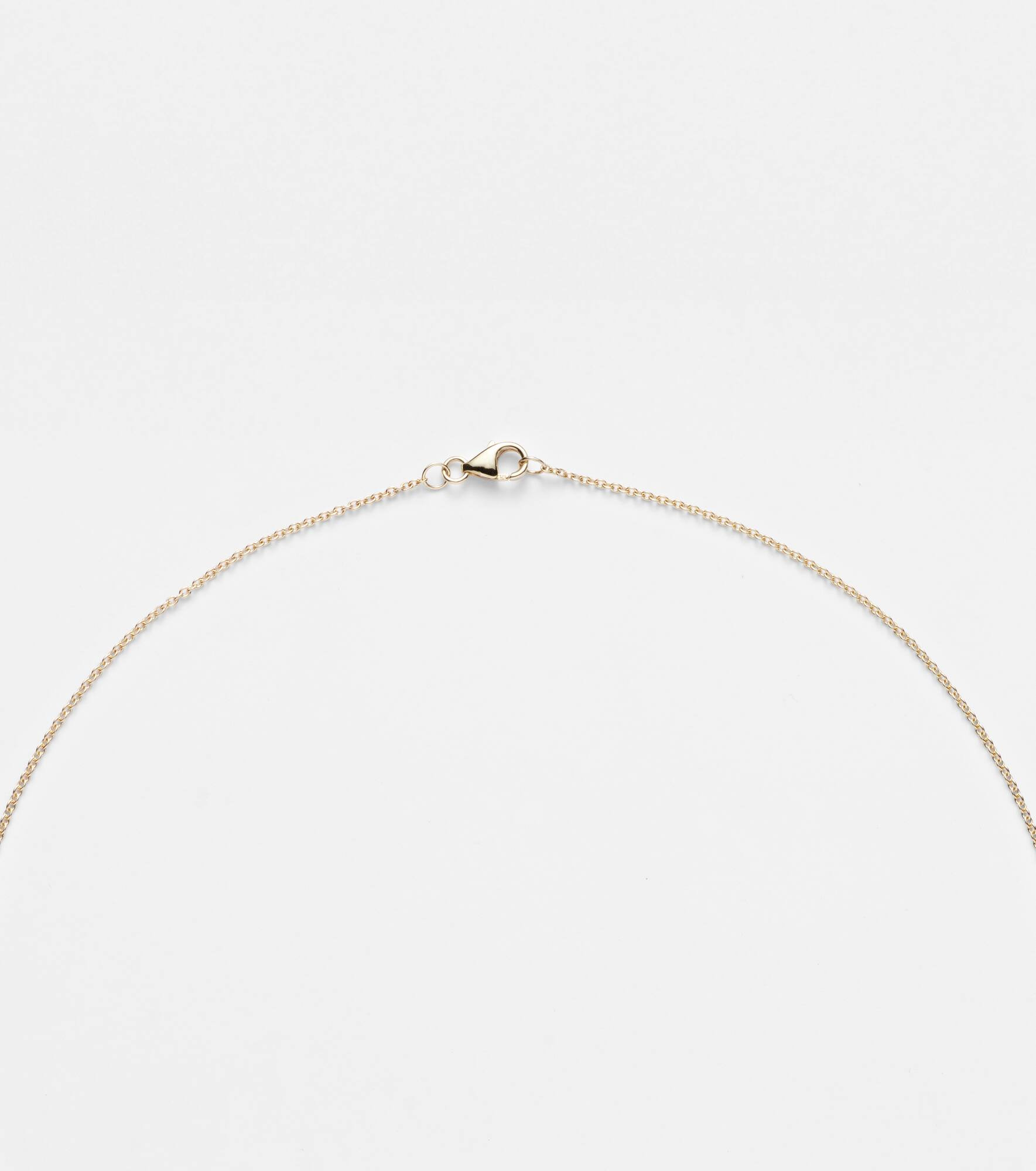 Heart Locket 9kt gold necklace with diamonds - 6