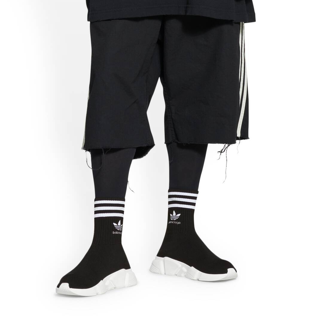 【BALENCIAGA×adidas】SPEED BLACK Balenciaga X Adidas Speed Sneaker 'Black' ( Full Review
