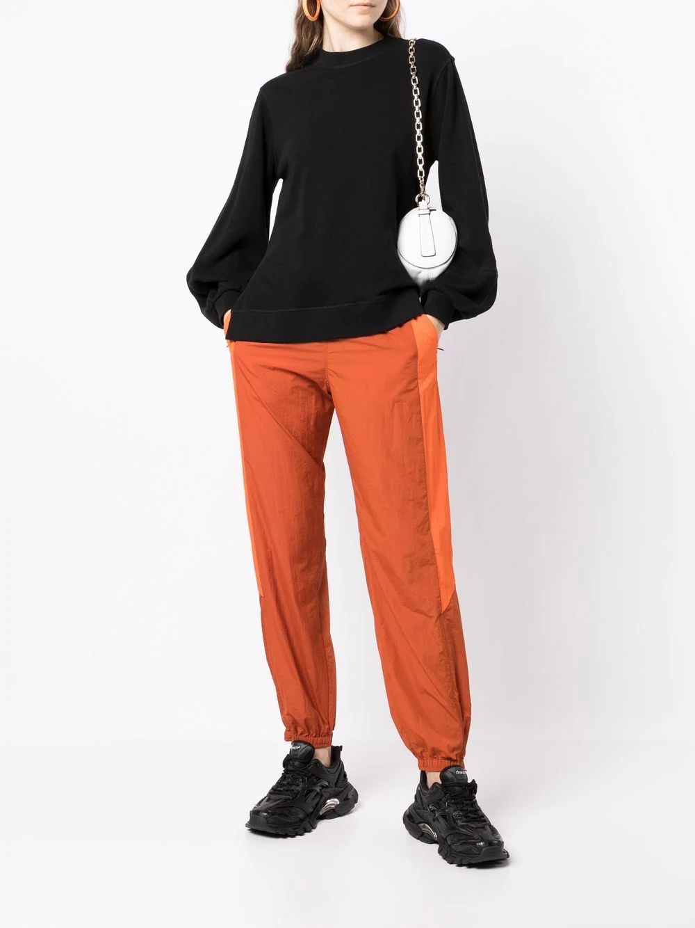 contrasting-panel tracksuit bottom - 2