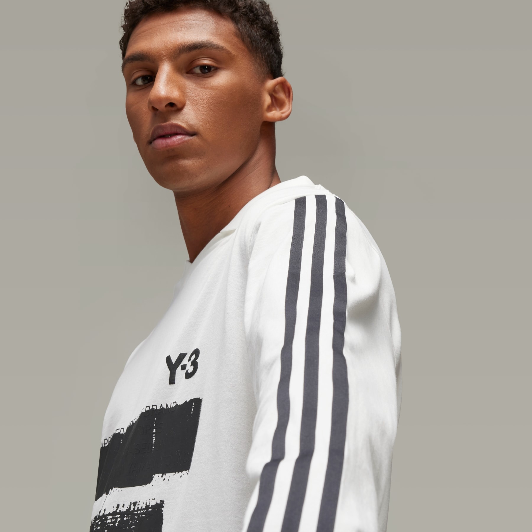 Y-3 Graphic Logo Long Sleeve Tee - 8