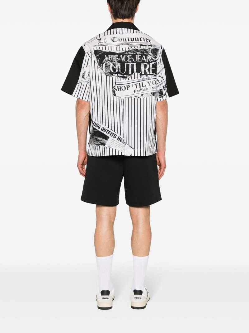 VERSACE JEANS COUTURE panelled cotton shirt outlook