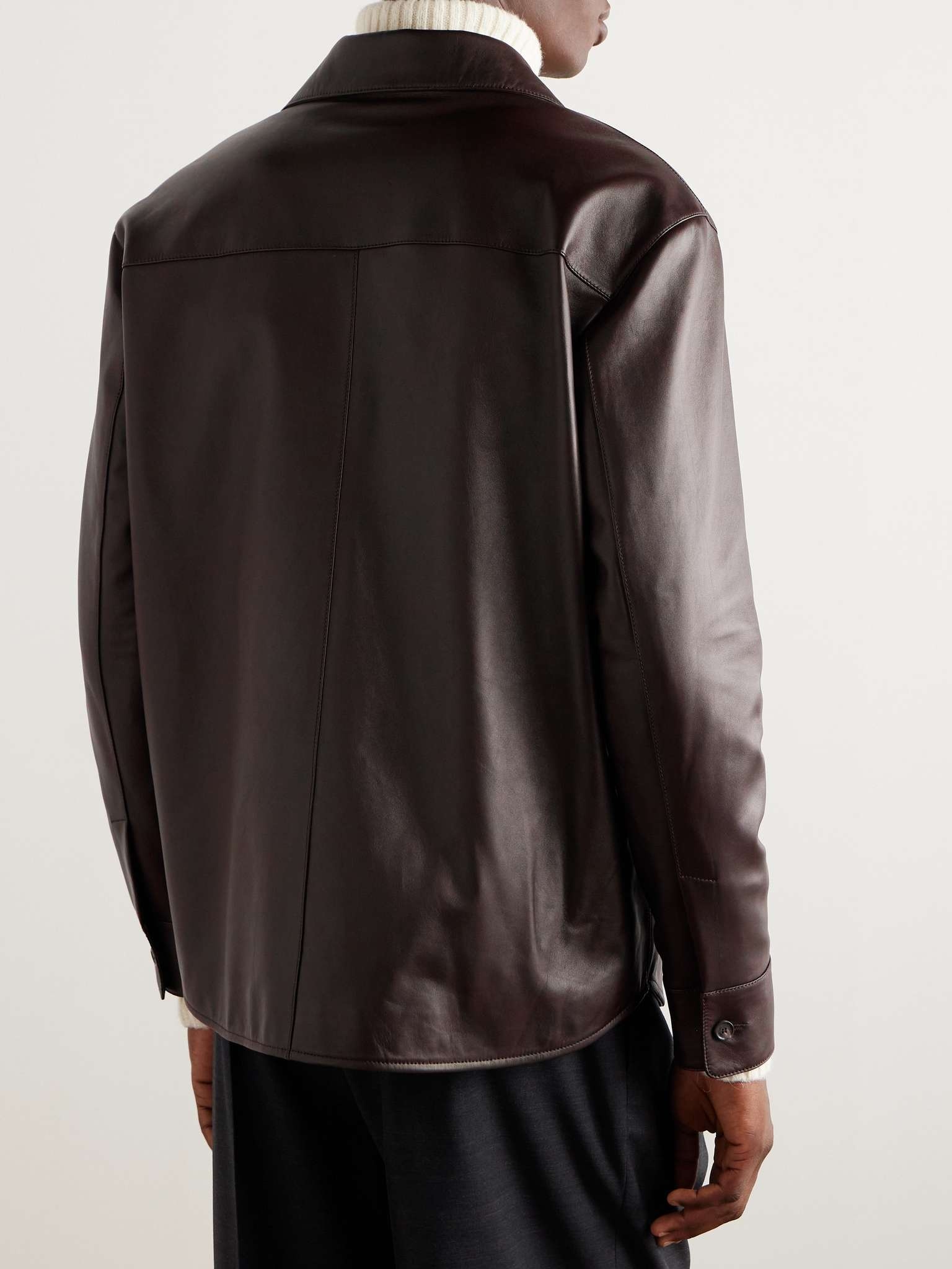 Bruno Leather Overshirt - 4