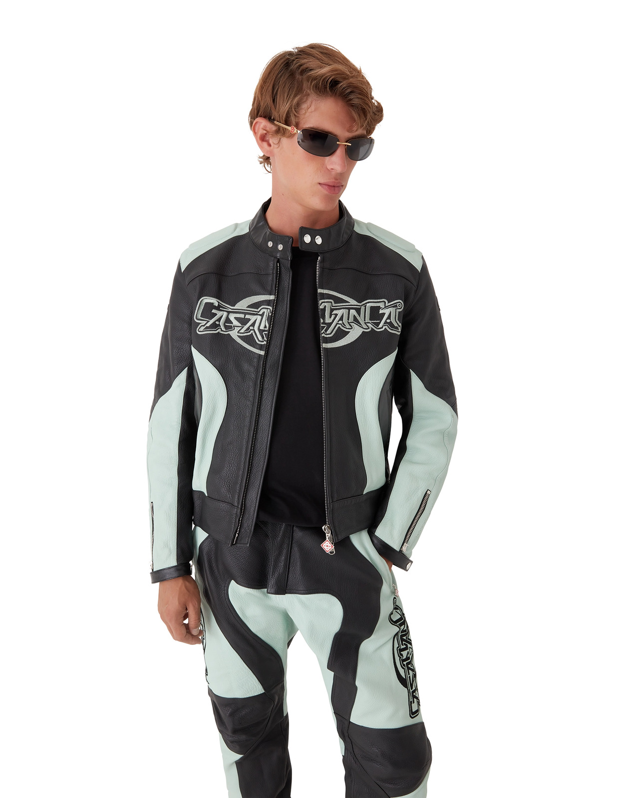 Leather Biker Jacket | Casablanca Paris - 4