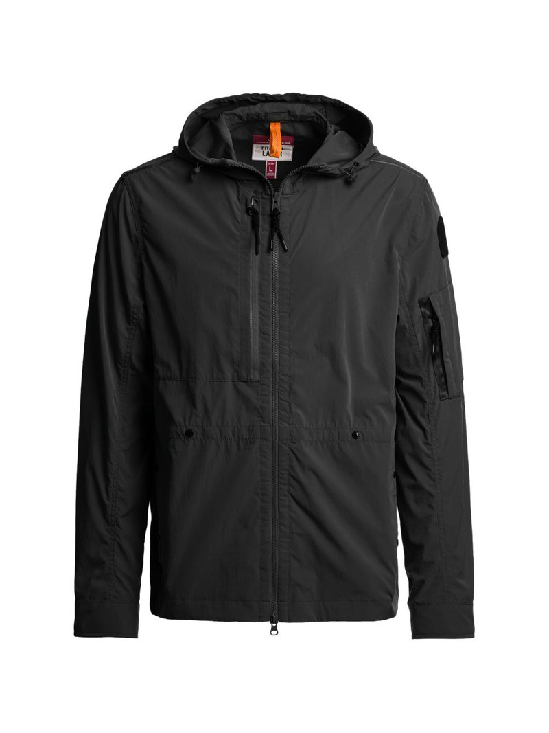 hooded zip-fastening jacket 1