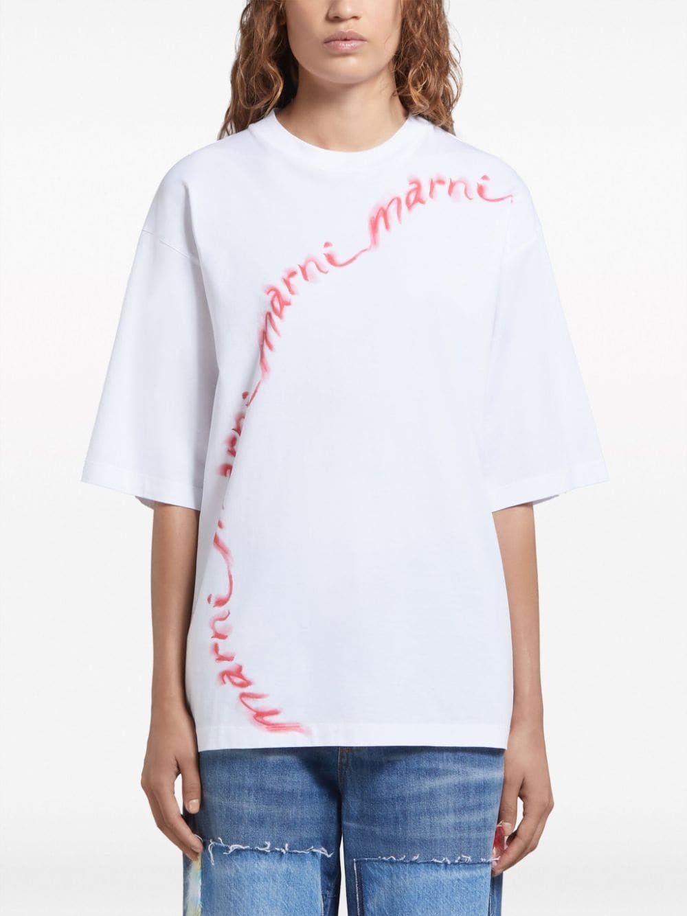 logo-print cotton T-shirt - 3