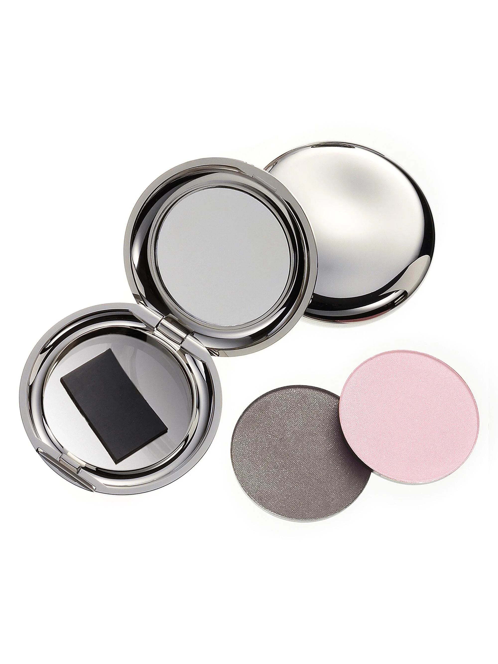 Women's The Pebble Refillable Eye Shade Compact - Silver - 1