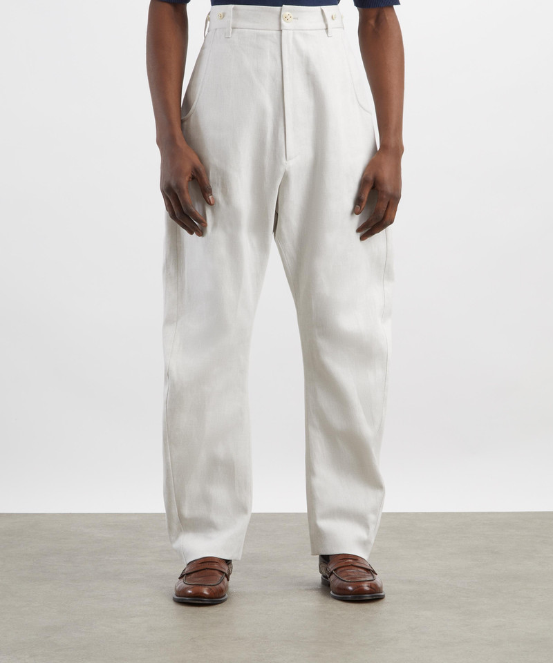 Vivienne Westwood Oatmeal Buckle Back Trousers outlook