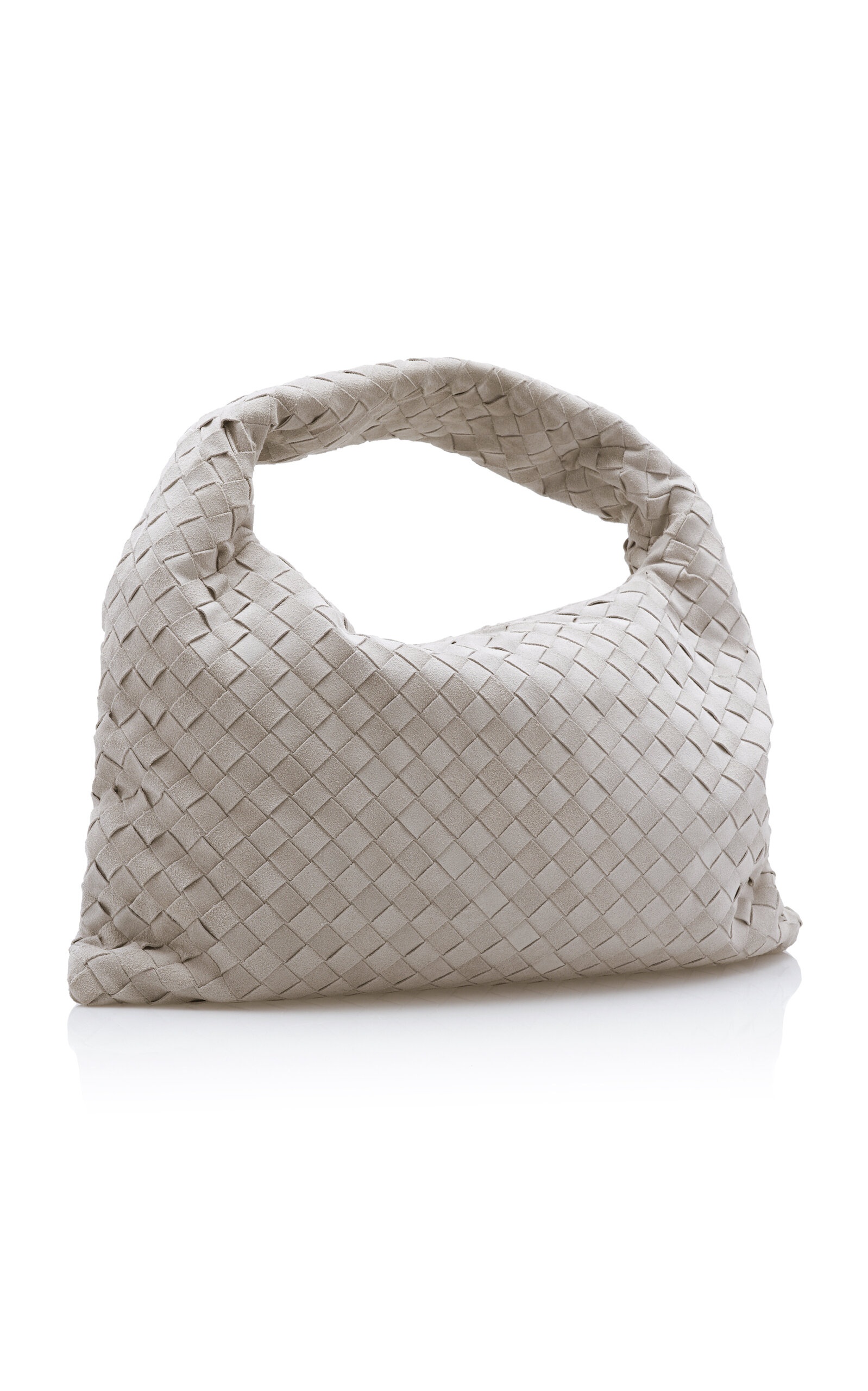 ハンドバッグ Bottega Veneta Large Hop Hobo Bag In Intrecciato Suede Bottega Veneta - Large Hop Acorn Intrecciato Suede Hobo Bag