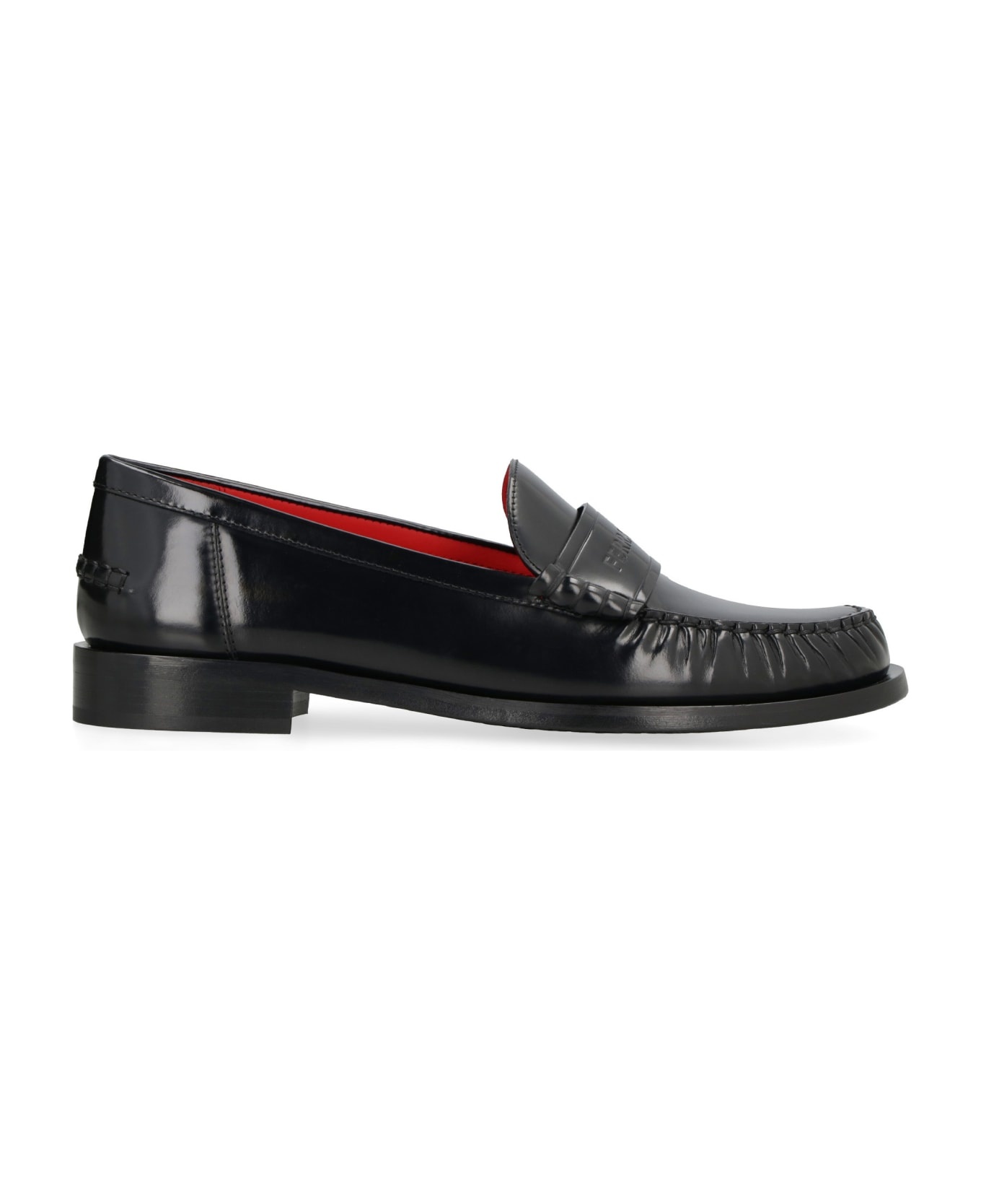 Brushed Leather Loafers - 2
