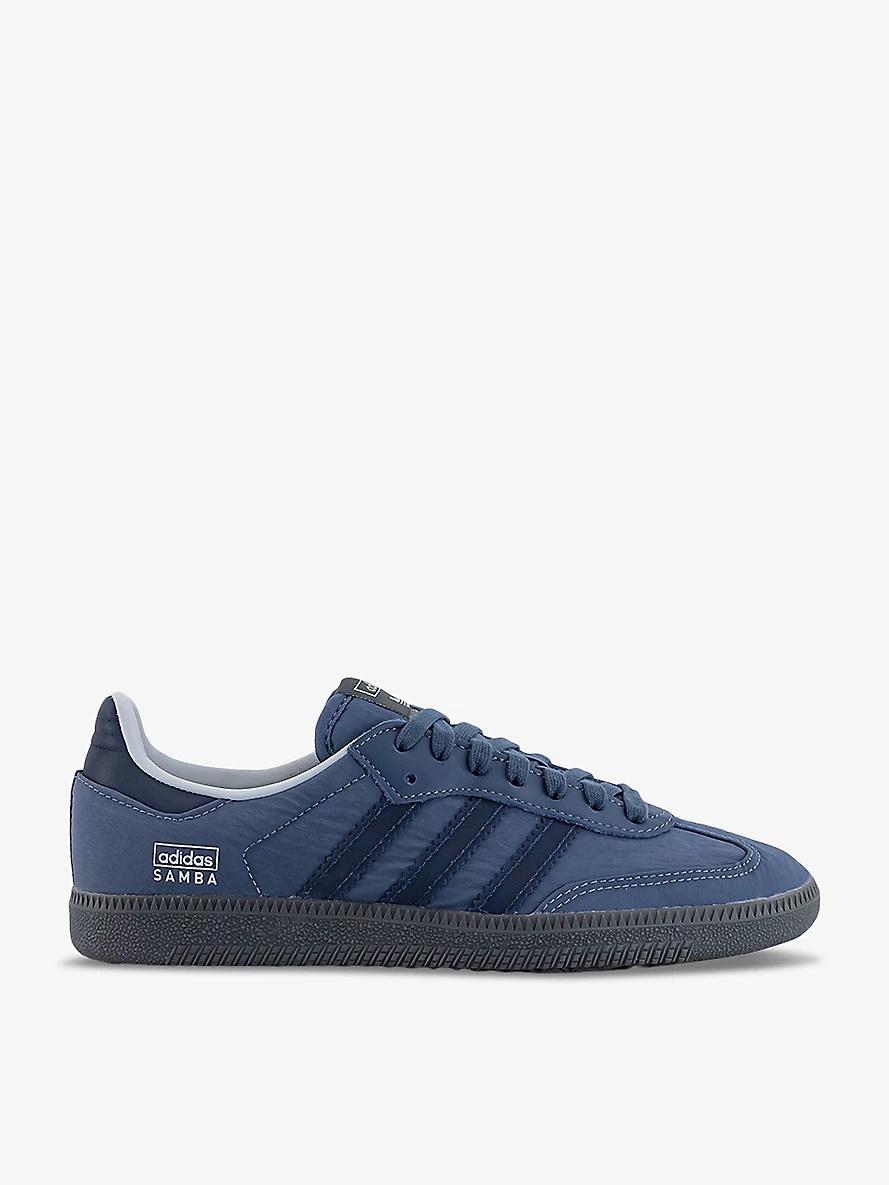 Samba OG logo-print leather low-top trainers - 1