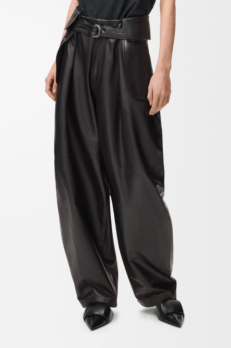 Cargo trousers in nappa lambskin 3