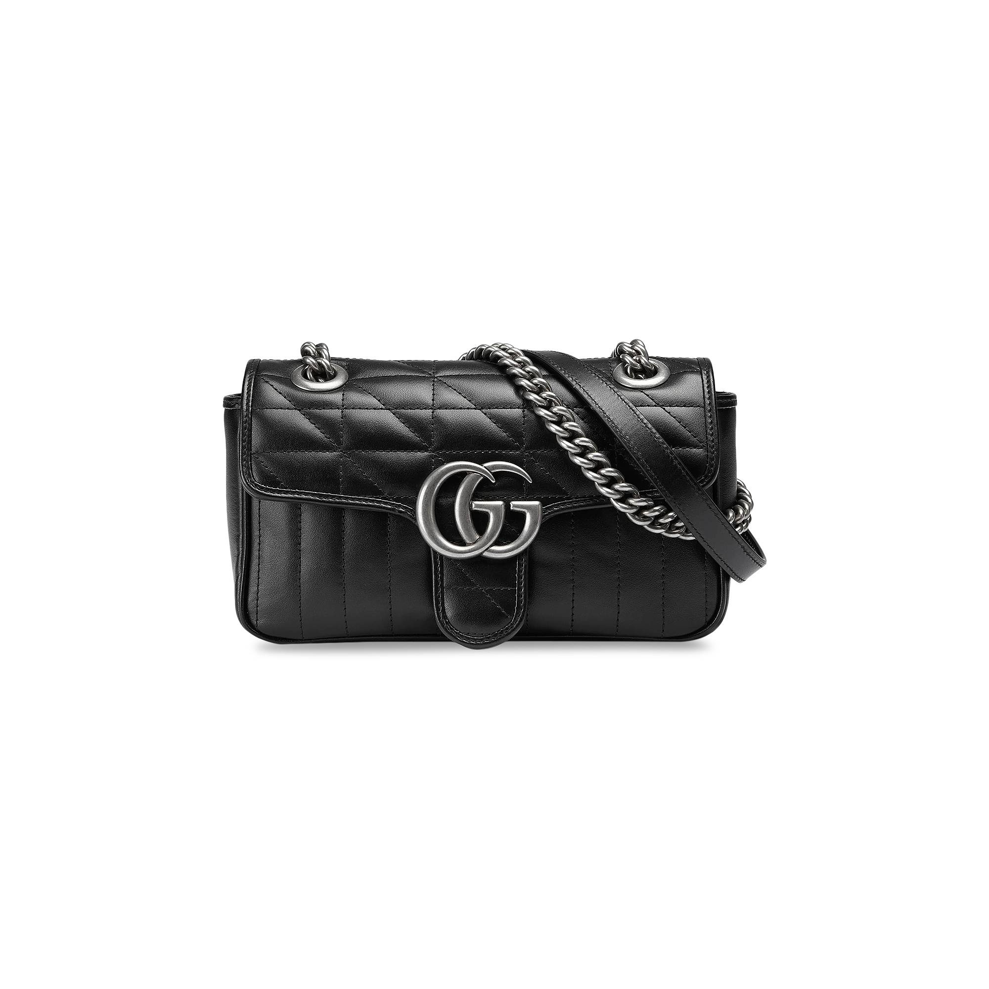 Gucci GG Marmont Mini Shoulder Bag 'Black' - 1