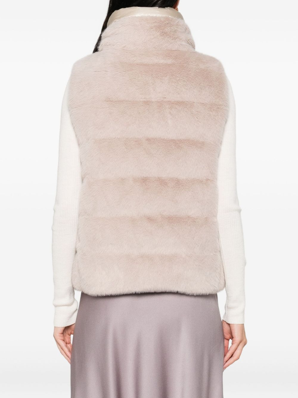 quilted padded gilet - 4