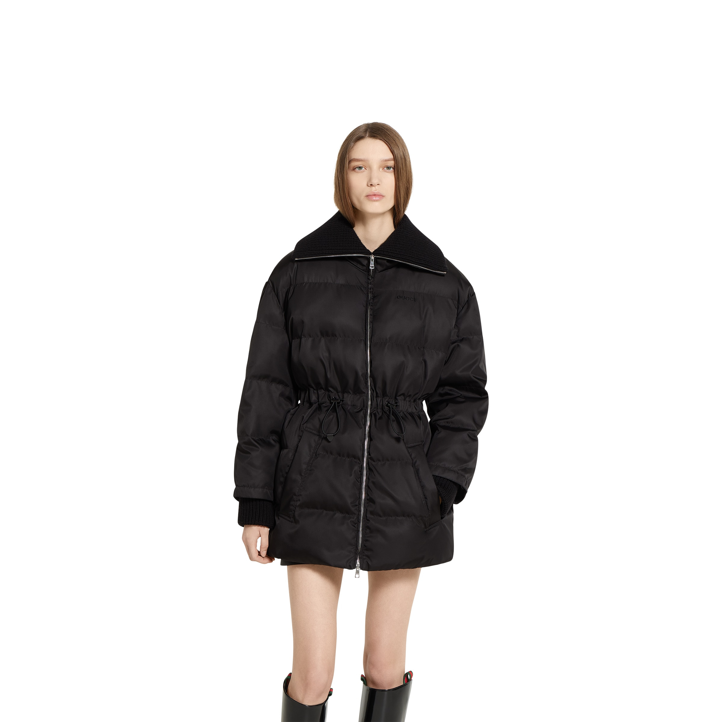 Gabardine fine nylon jacket with logo - 3