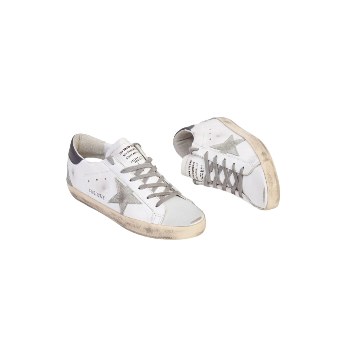 WOMEN'S SUPER STAR SNEAKERS (WHITE/ICE/DARK GREY) - 2