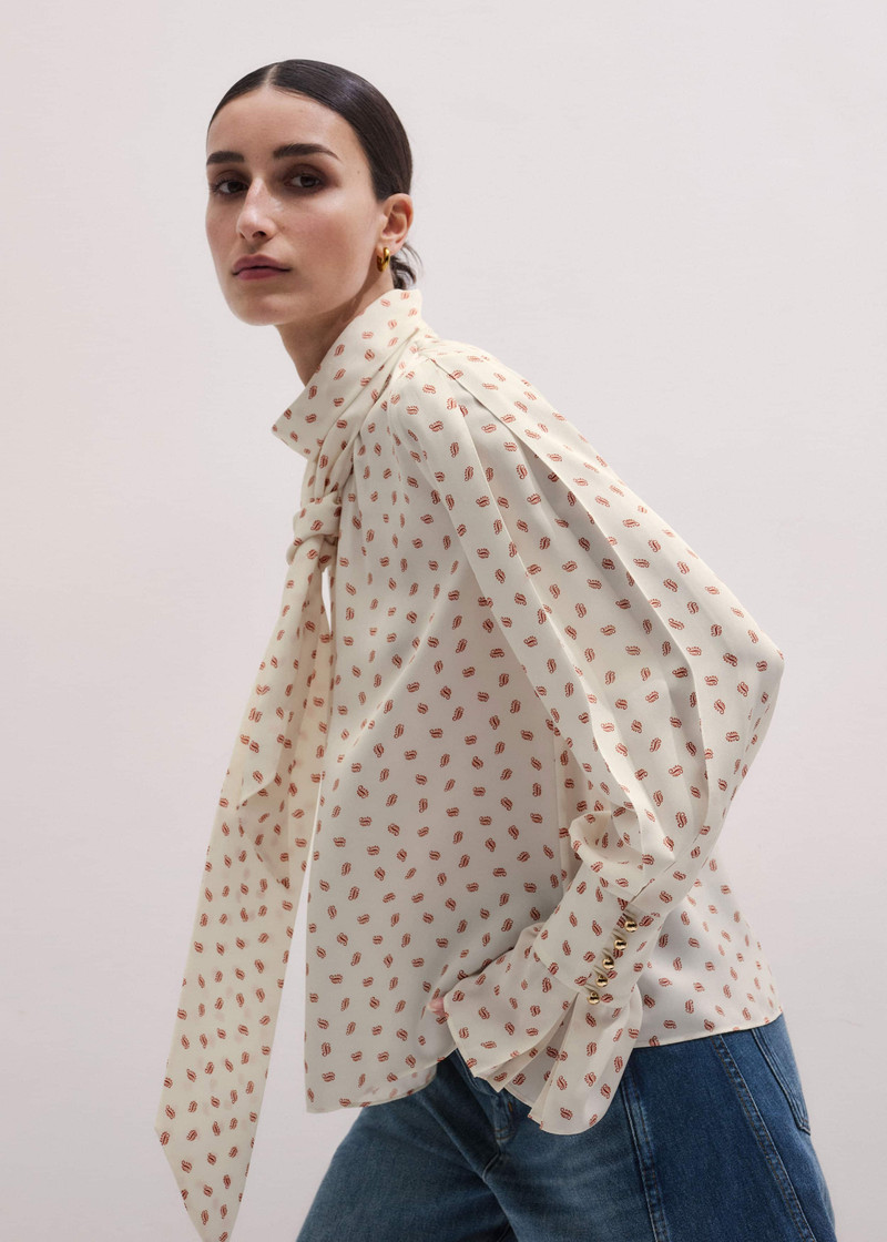 Straight Blouse + Tie 3