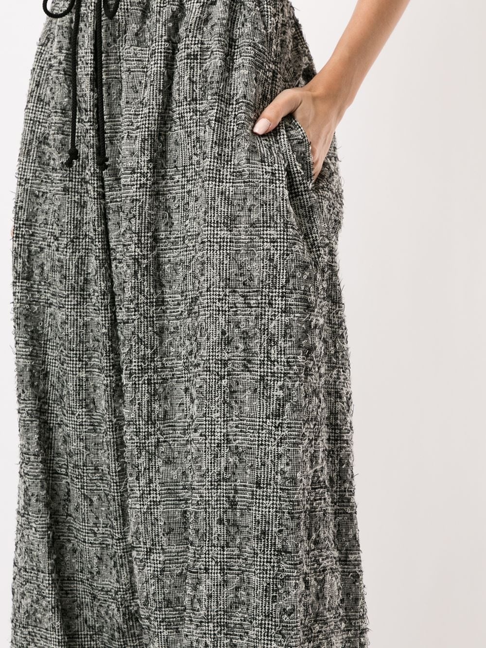 cropped wide leg trousers - 5