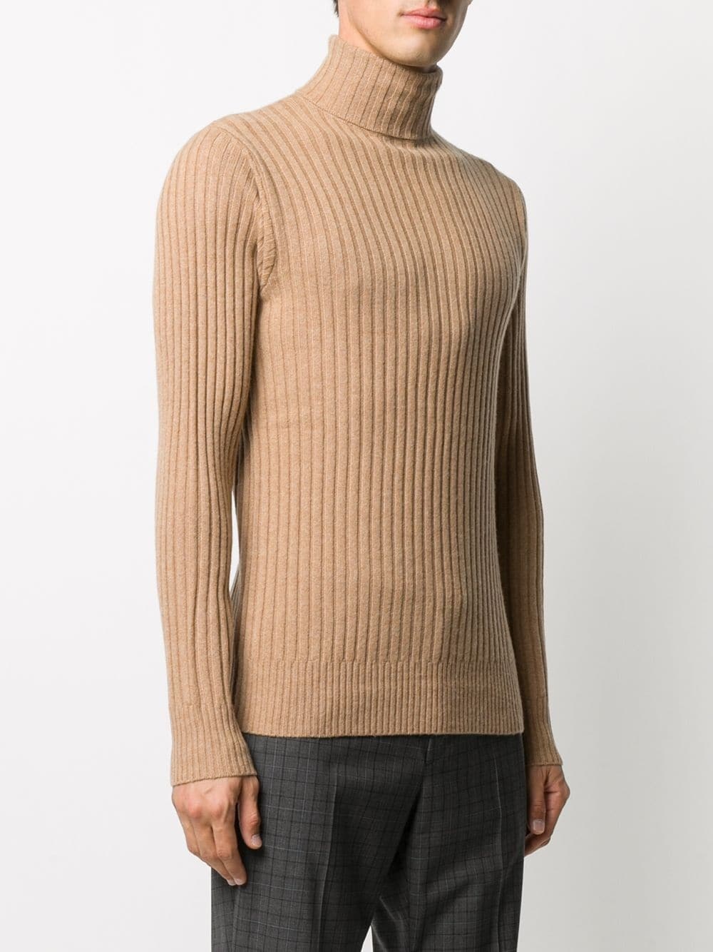 ribbed rollneck jumper - 3