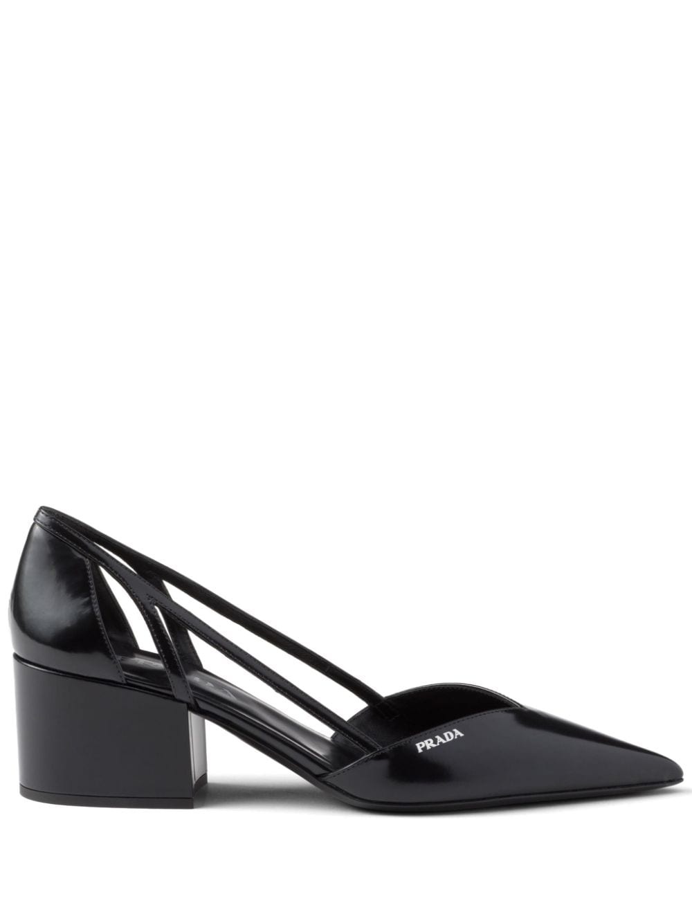 55mm cut-out leather pumps - 1