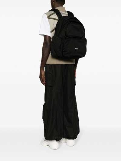 Y-3 logo-embroidered padded backpack outlook