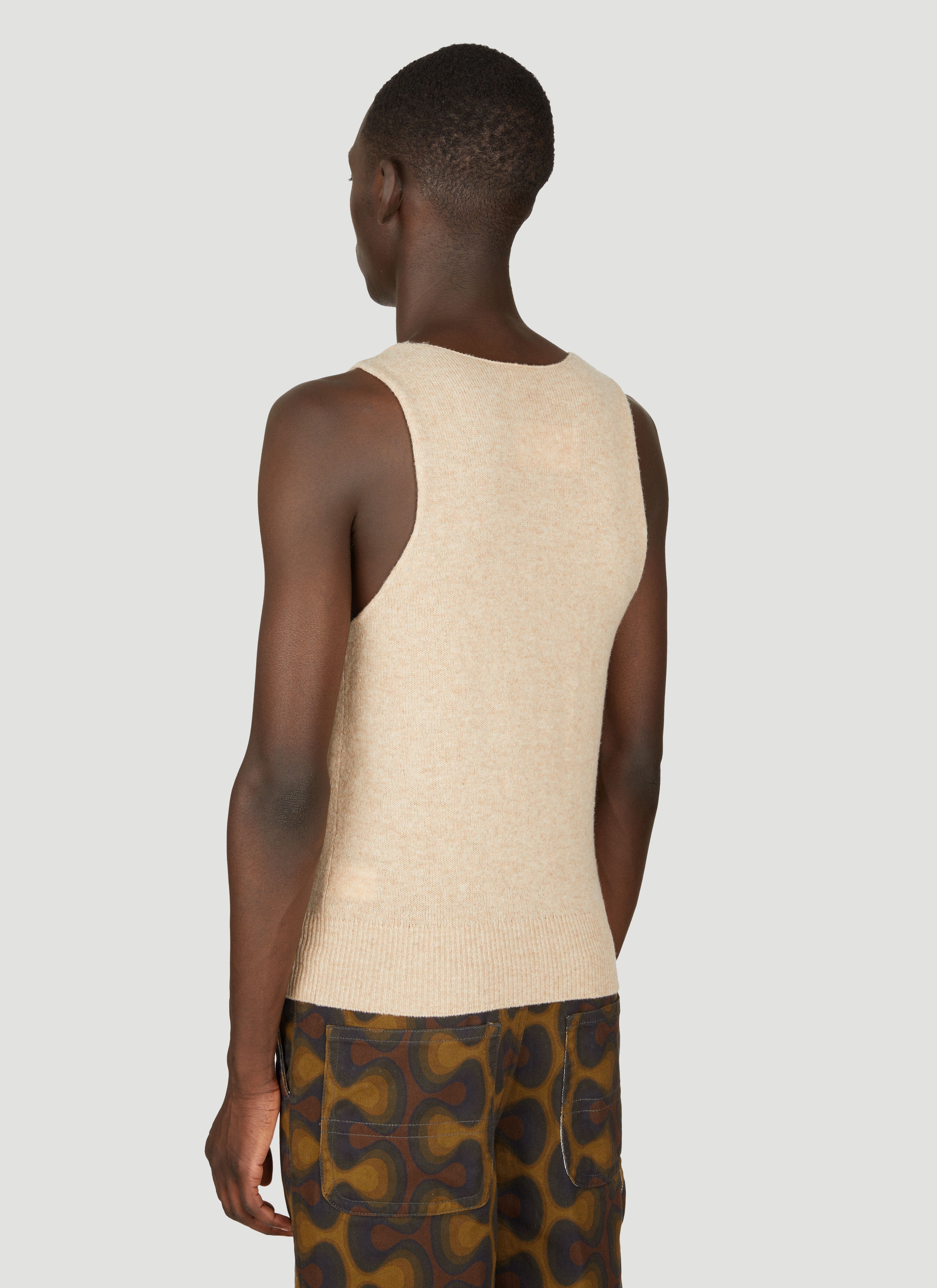 Dries Van Noten Men Merino Singlet - 4