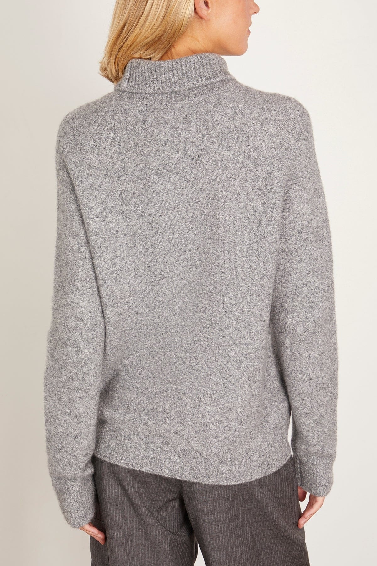 Eleonora Sweater in Speckled Graphite Bouclé - 4