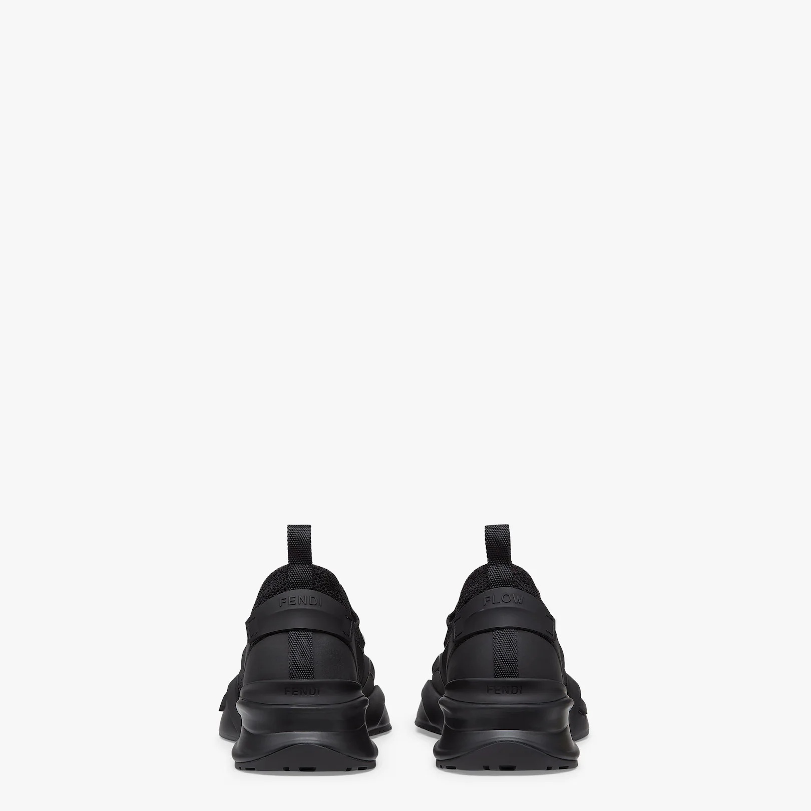 Black mesh running sneakers - 3