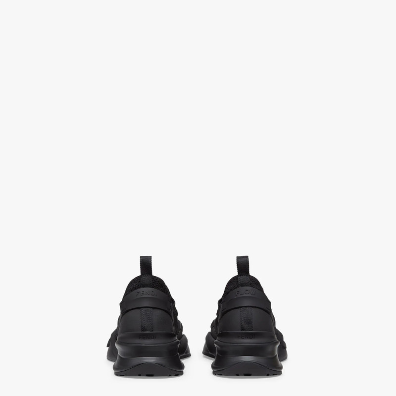 Black mesh running sneakers 3