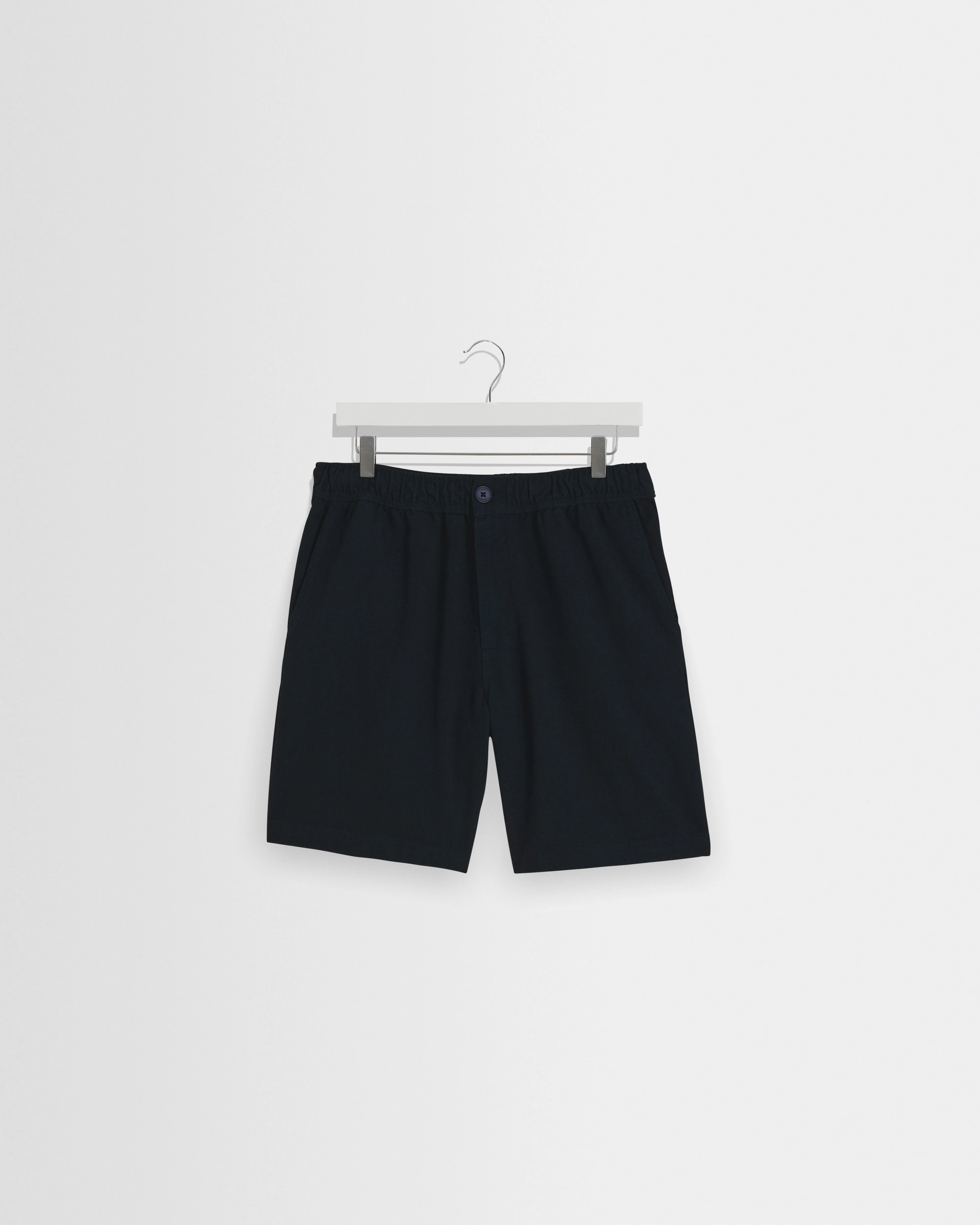 Kurt - Navy Organic Cotton Twill Shorts - 1