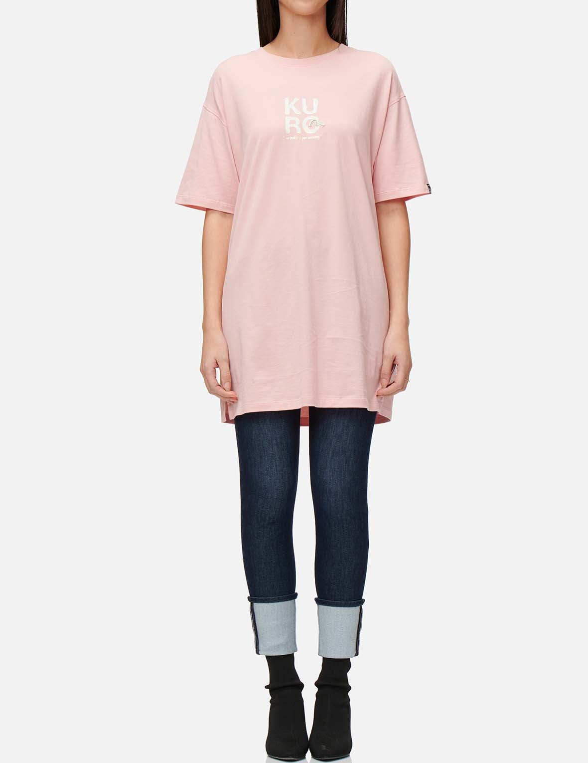 Ukiyo-E Infused Logo Label Print Oversized T-shirt - 6