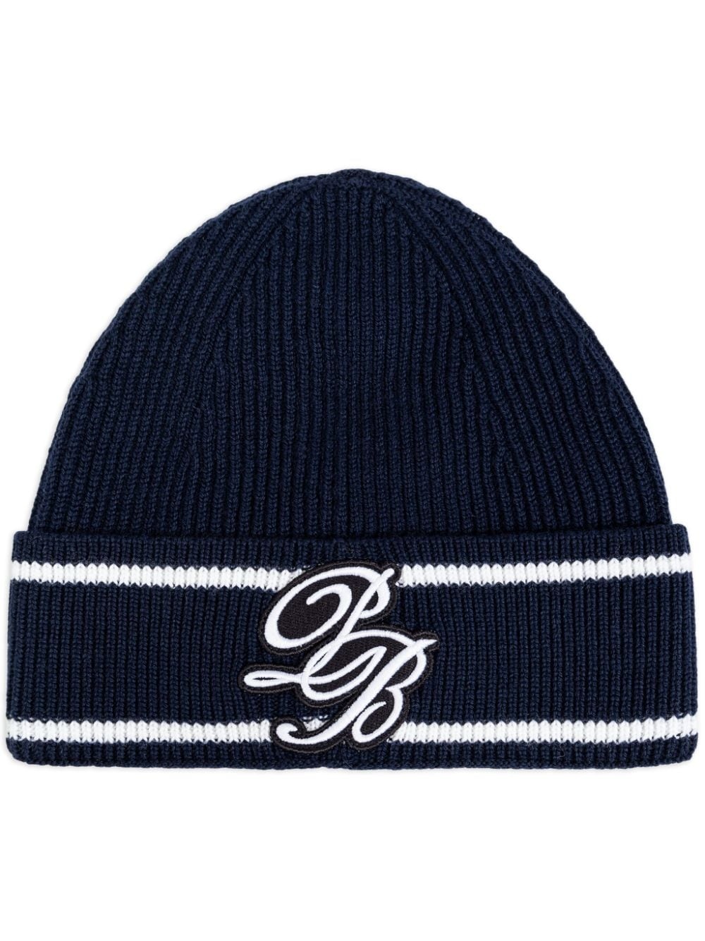 logo-embroidered beanie - 1