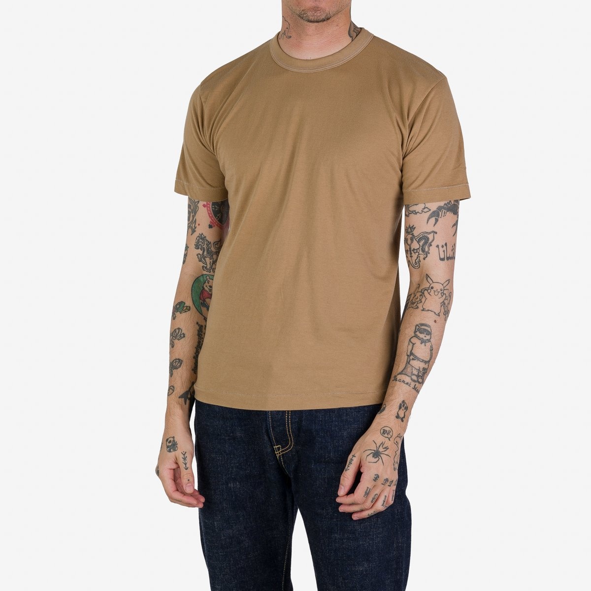 UTIL-YEL UTILITEES - 5.5oz Loopwheel Crew Neck T-Shirt - Yellow - 2