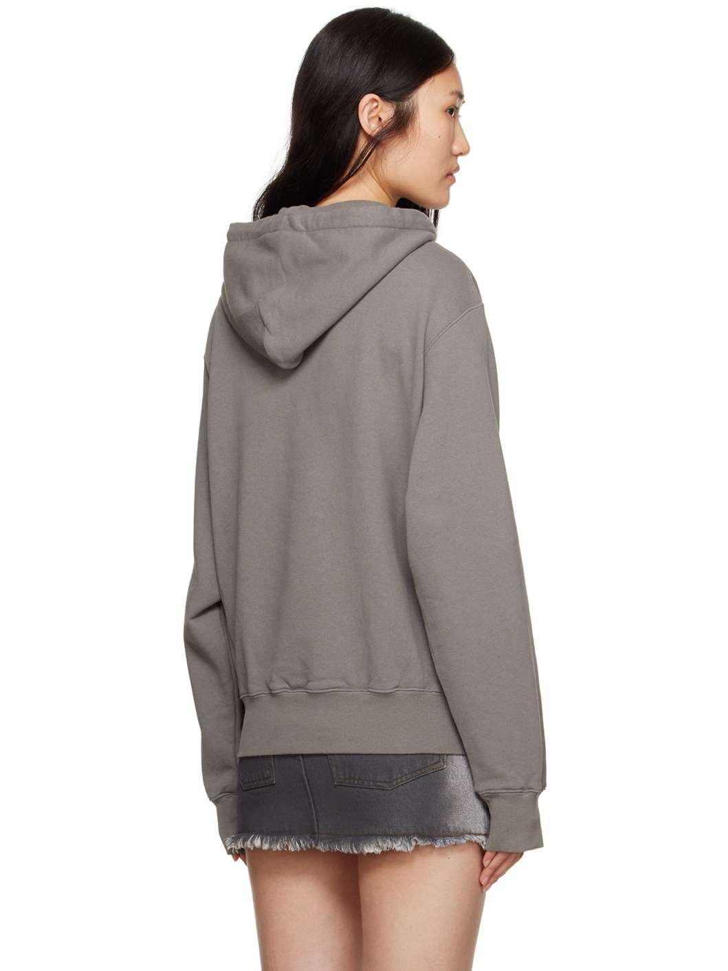 Gray Printed Hoodie - 3