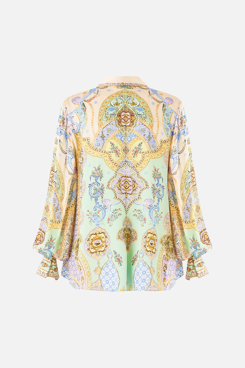 CAMILLA CURVED COLLAR BLOUSE outlook