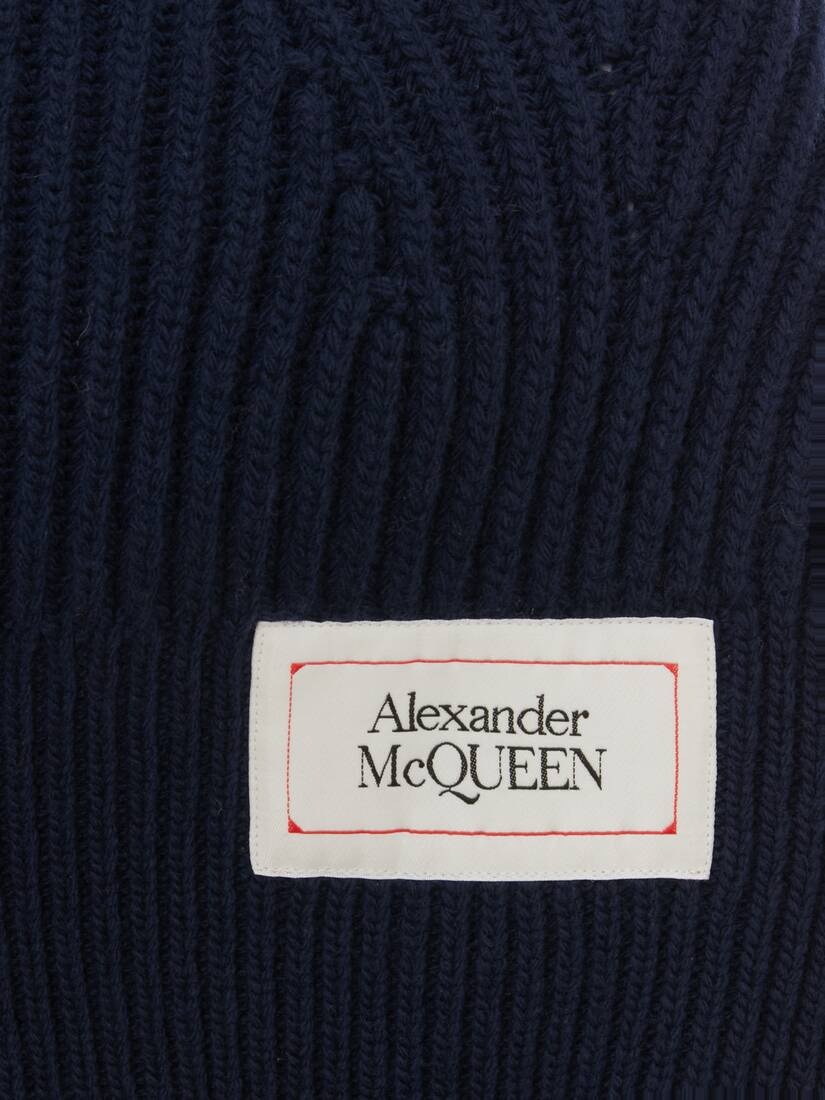 Hybrid Jumper Scarf in Navy - 3