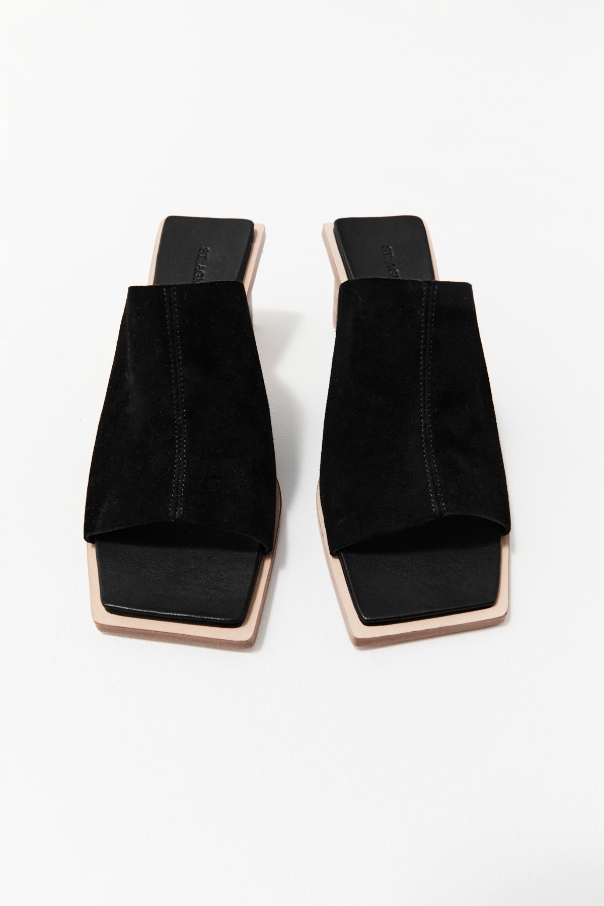 Raw Edge Heel - Black - 3