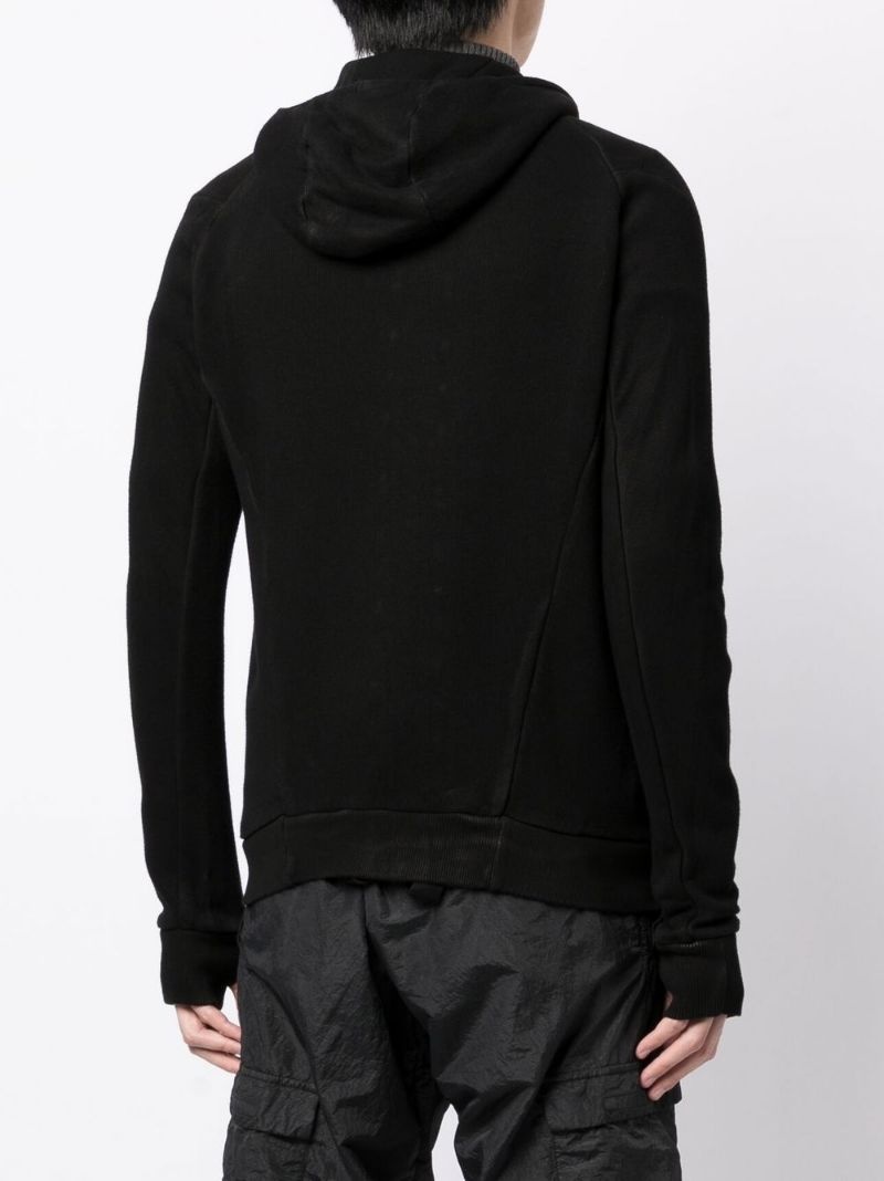 harness-strap zipped sweatshirt - 4