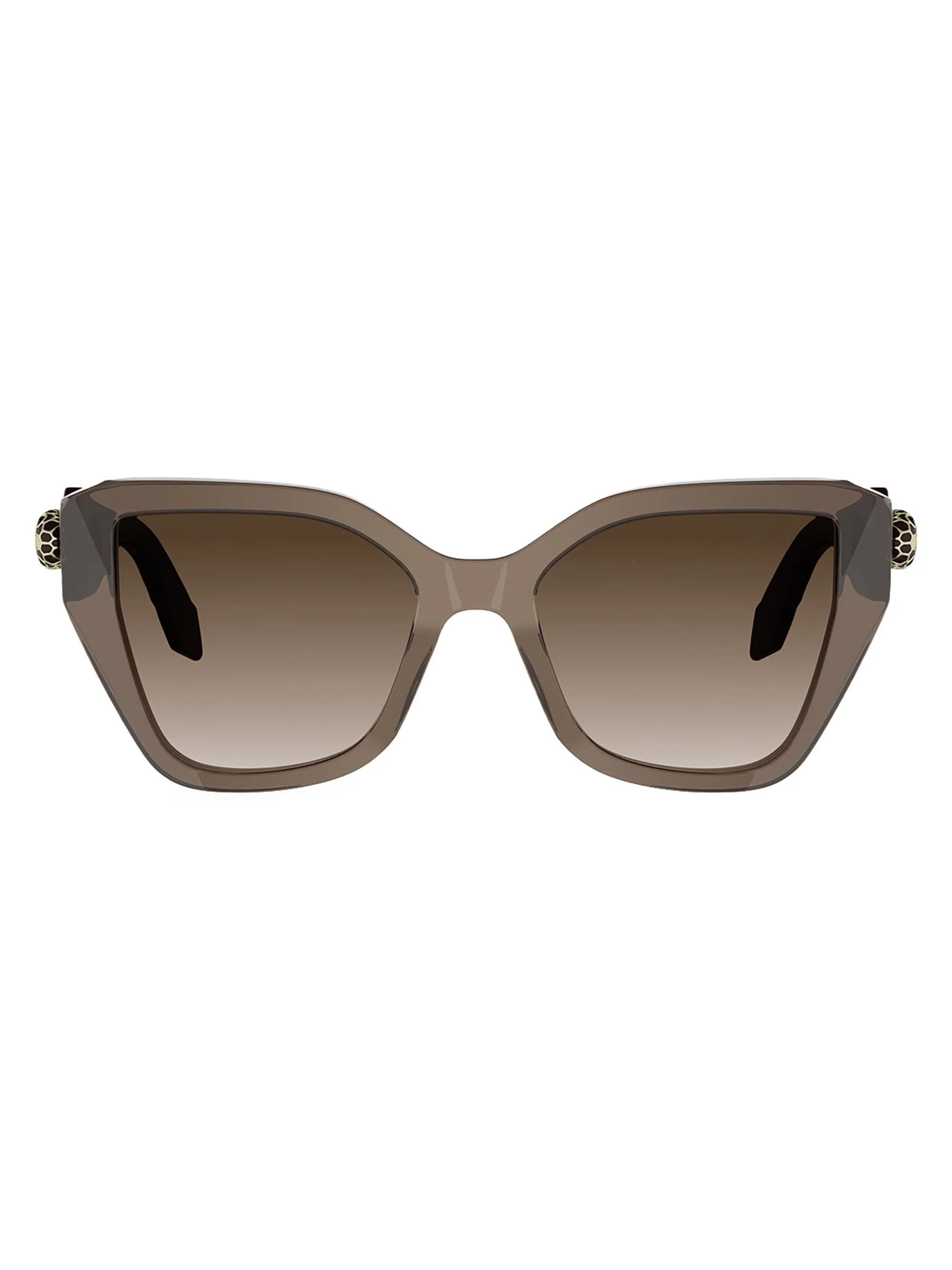 Women's Serpenti Forever 53MM Butterfly Sunglasses - Dark Brown Gradient Brown - 1